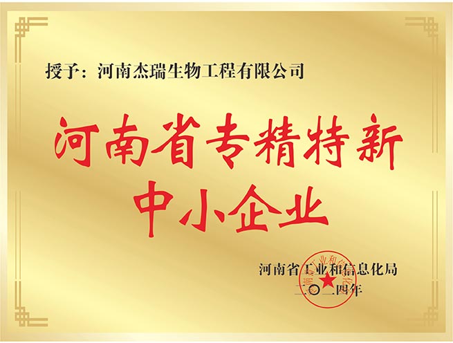 河南省专精特新中小企业 